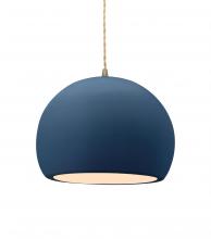 Justice Design Group CER-6533-MDMT-ABRS-BEIG-TWST - Medium Globe 1-Light Pendant