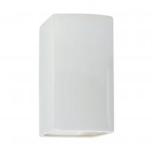 Justice Design Group CER-0915W-WTWT-LED1-1000 - Small LED Rectangle - Open Top & Bottom (Outdoor)