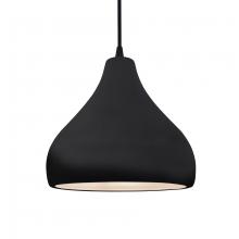 Justice Design Group CER-6563-BLK-NCKL-BKCD - Medium Droplet 1-Light Pendant