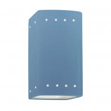 Justice Design Group CER-0925-SKBL-LED1-1000 - Small LED Rectangle w/ Perfs - Open Top & Bottom