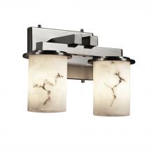 Justice Design Group FAL-8772-10-NCKL-LED2-1400 - Dakota 2-Light Straight-Bar LED Bath Bar