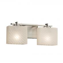 Justice Design Group FSN-8442-55-WEVE-NCKL-LED2-1400 - Era 2-Light LED Bath Bar