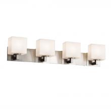 Justice Design Group FSN-8924-55-OPAL-NCKL - Modular 4-Light Bath Bar