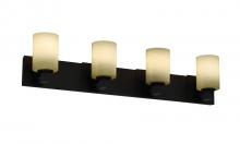 Justice Design Group FSN-8924-10-WEVE-NCKL - Modular 4-Light Bath Bar