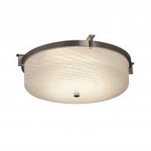 Justice Design Group FSN-8985-WEVE-NCKL-LED2-1400 - Era 14" Round LED Flush-Mount