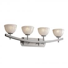 Justice Design Group GLA-8594-30-LACE-NCKL - Archway 4-Light Bath Bar