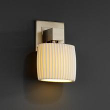 Justice Design Group POR-8707-30-PLET-DBRZ - Aero ADA 1-Light Wall Sconce (No Arms)