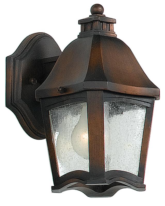 One Light Clear Seedy Glass Wall Lantern