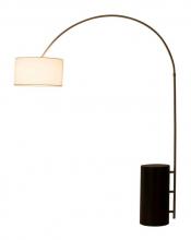 Nova 217720BN - Palos Verdes Arc Lamp, Dark Brown & Brushed Nickel