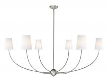  3040-62BN - 6 Light Chandelier