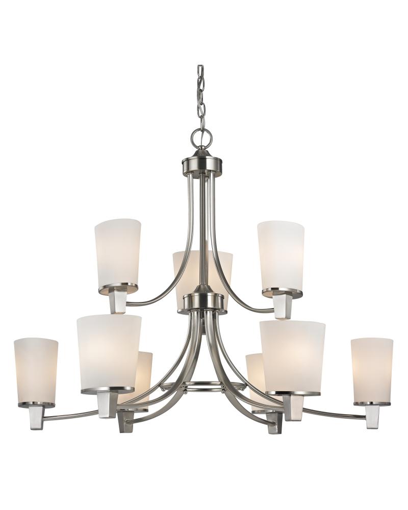 9Lt 2 Tier Chandelier