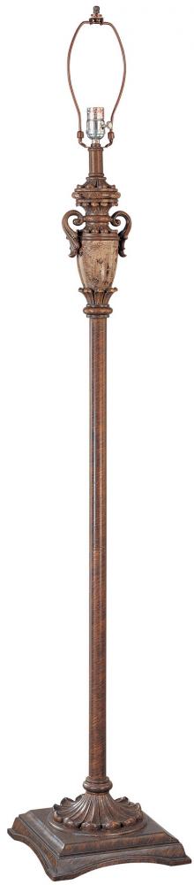 Victorian With Genuine Brown Marble Floor Lamp