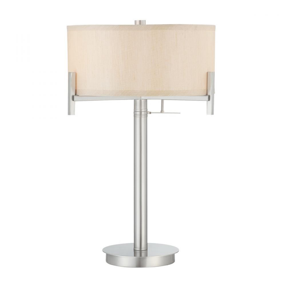 Satin Nickel Table Lamp