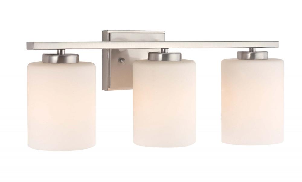 Chloe 3Lt Bath Bar Satin Nickel