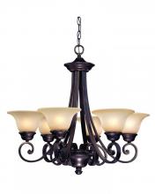 Dolan Designs 1080-207 - Brittany 6Lt Chandelier Deep Bronze