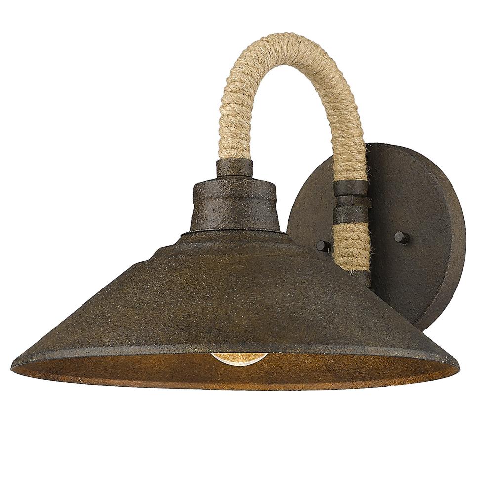 Journey 1 Light Wall Sconce in Dark Rust