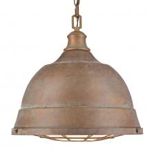 Golden 7312-L CP - Bartlett 2 Light Pendant in Copper Patina