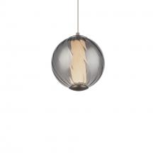 Modern Forms US Online PD-32507-27-SM/BN - Swirly Mini Pendant Light