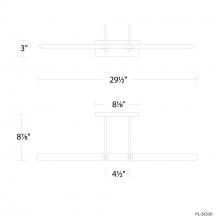 Modern Forms US Online PL-36530-35-BK - Ansel Picture Light