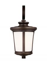 Generation Lighting 8719301-71 - Eddington modern 1-light outdoor exterior large wall lantern sconce in antique bronze finish with ca