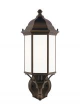 Generation Lighting 8838751-71 - Sevier traditional 1-light outdoor exterior medium uplight outdoor wall lantern sconce in antique br