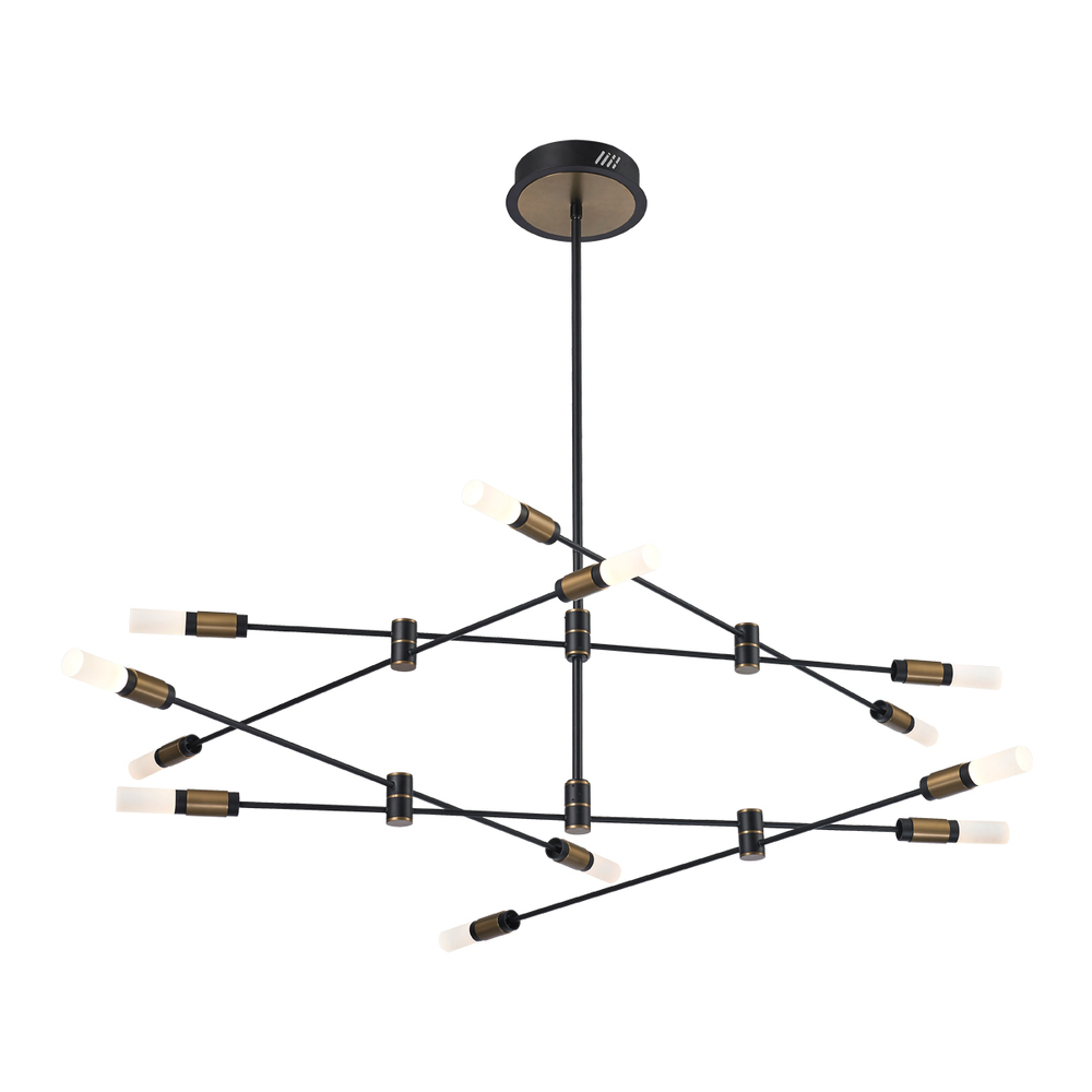 Albany, Chandelier, 12LT , LED, Blk