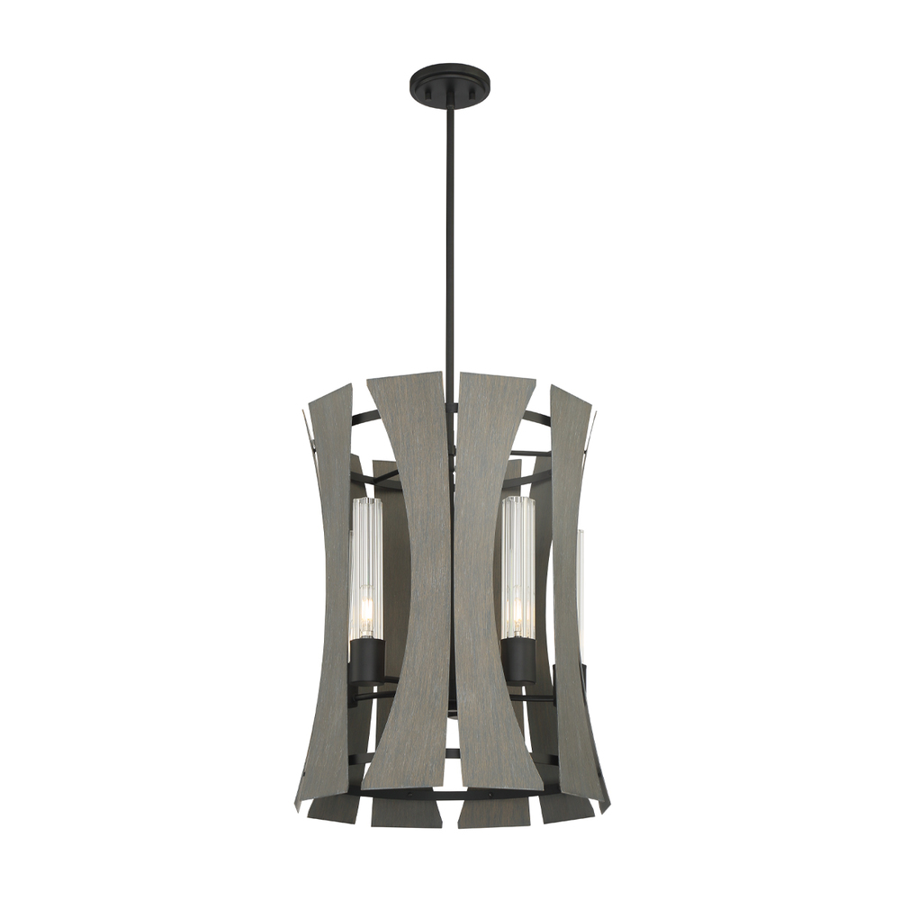 Pennino, 5LT Chandelier, Gray