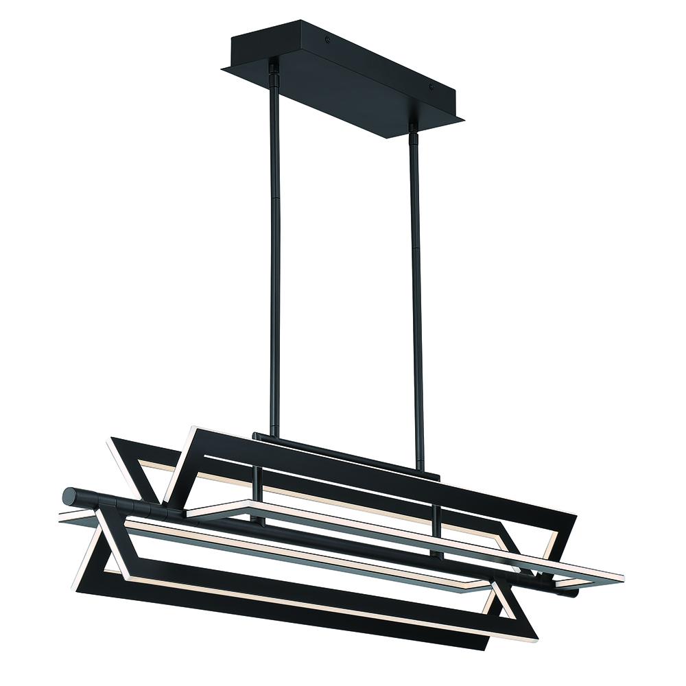 Livra 1 Light Chandelier in Black