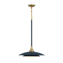 Eurofase 46441-027 - Welsh 1 Light Pendant in Blue and Black