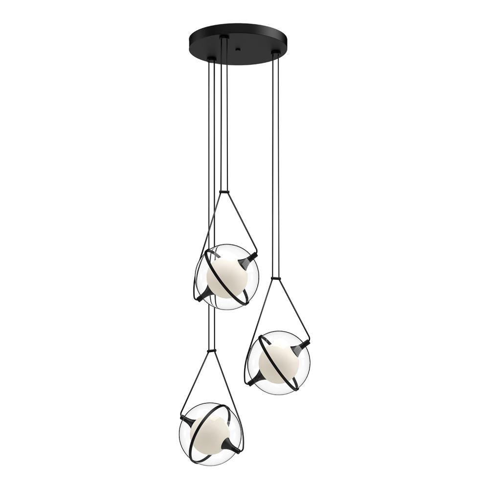 Aries 18-in Black LED Chandeliers