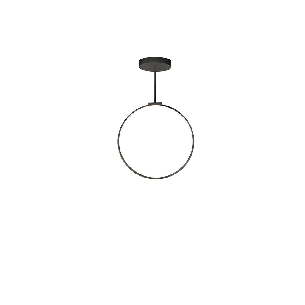 Cirque 24-in Black LED Pendant