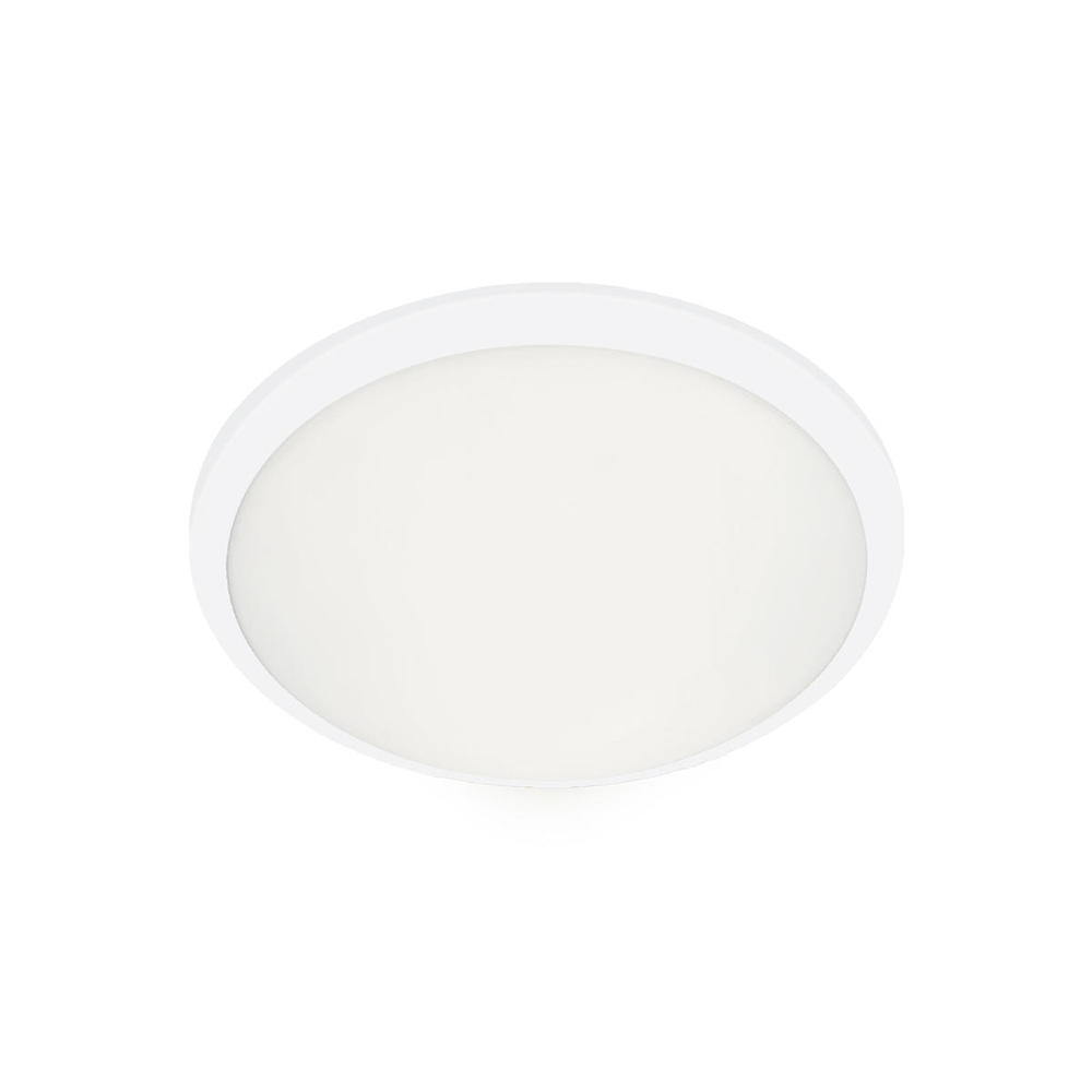 Malta 12-in White LED Flush Mount