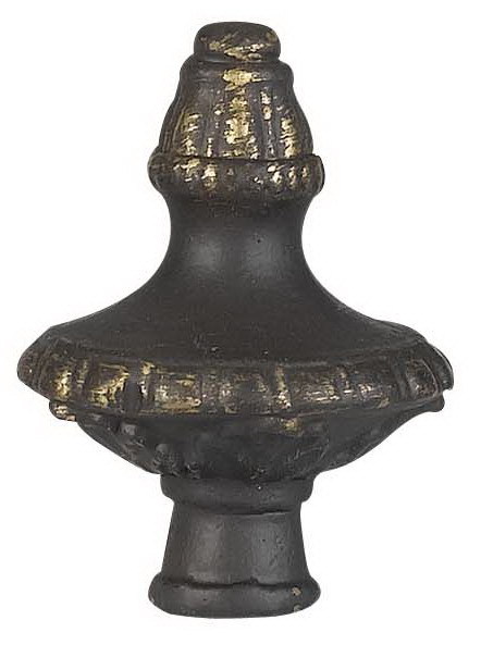 2.38" Metal Cast Finial in Dark Bronze Finish