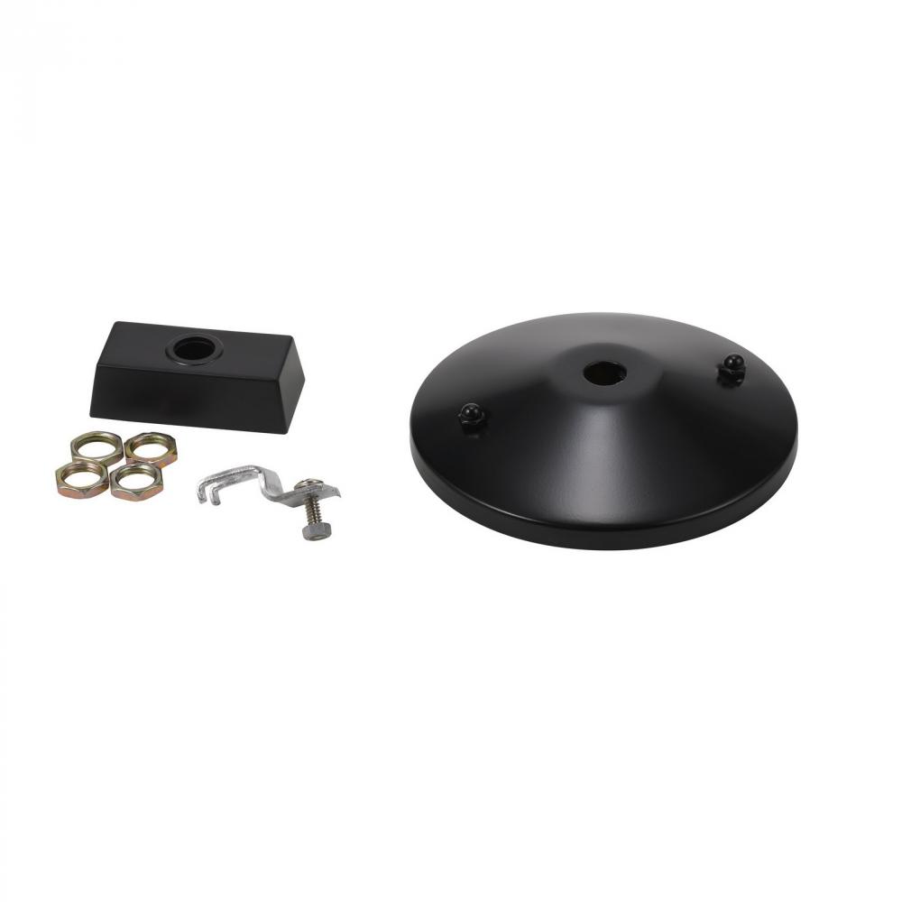 1" Height Drop Ceiling Assembly Plate in Black