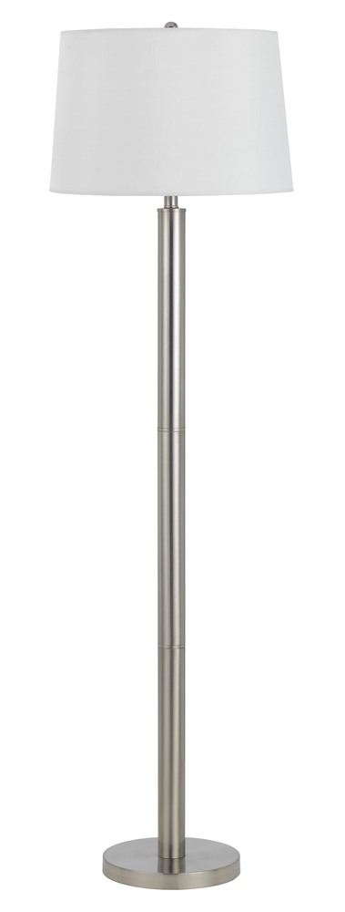 60" Tall Metal Floor Lamp in Brushed Steel