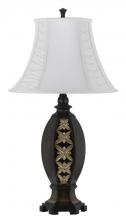 CAL Lighting BO-2277TB - 150W 3 way Brunswick resin table lamp