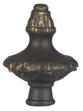 CAL Lighting FA-5057B - 2.38" Metal Cast Finial in Dark Bronze Finish