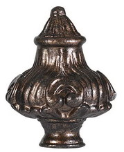 CAL Lighting FA-5058B - 2.75" Metal Cast Finial in Rust Finish