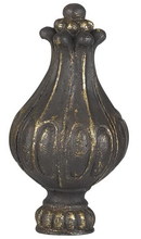 CAL Lighting FA-5065A - 3" Metal Cast Finial in Dark Bronze Finish