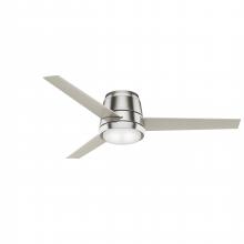 Casablanca Fan Company 59573 - Casablanca 54 in Commodus Brushed Nickel Low Profile Ceiling Fan with LED Light Kit and Wall Control