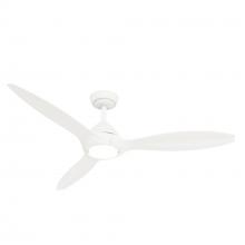 Casablanca Fan Company 52855 - Casablanca 56 in Surea ENERGY STAR® Fresh WH Damp Rated Ceiling Fan w LED Lt Kit and Handheld Remote