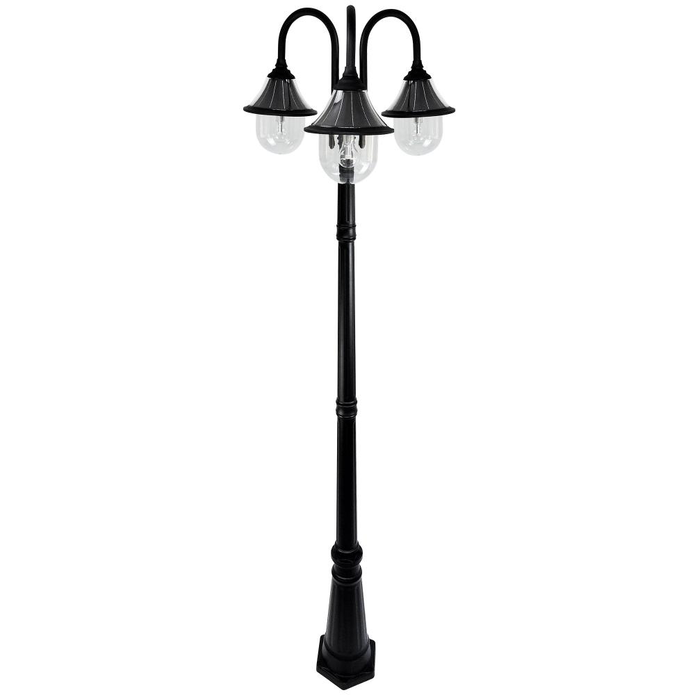 Orion Triple Head Lamp Post - Black