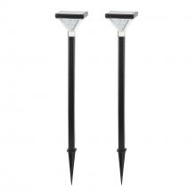 Gama Sonic 146iP250080 - Luxor Solar Pathway Light  Black 2 PK