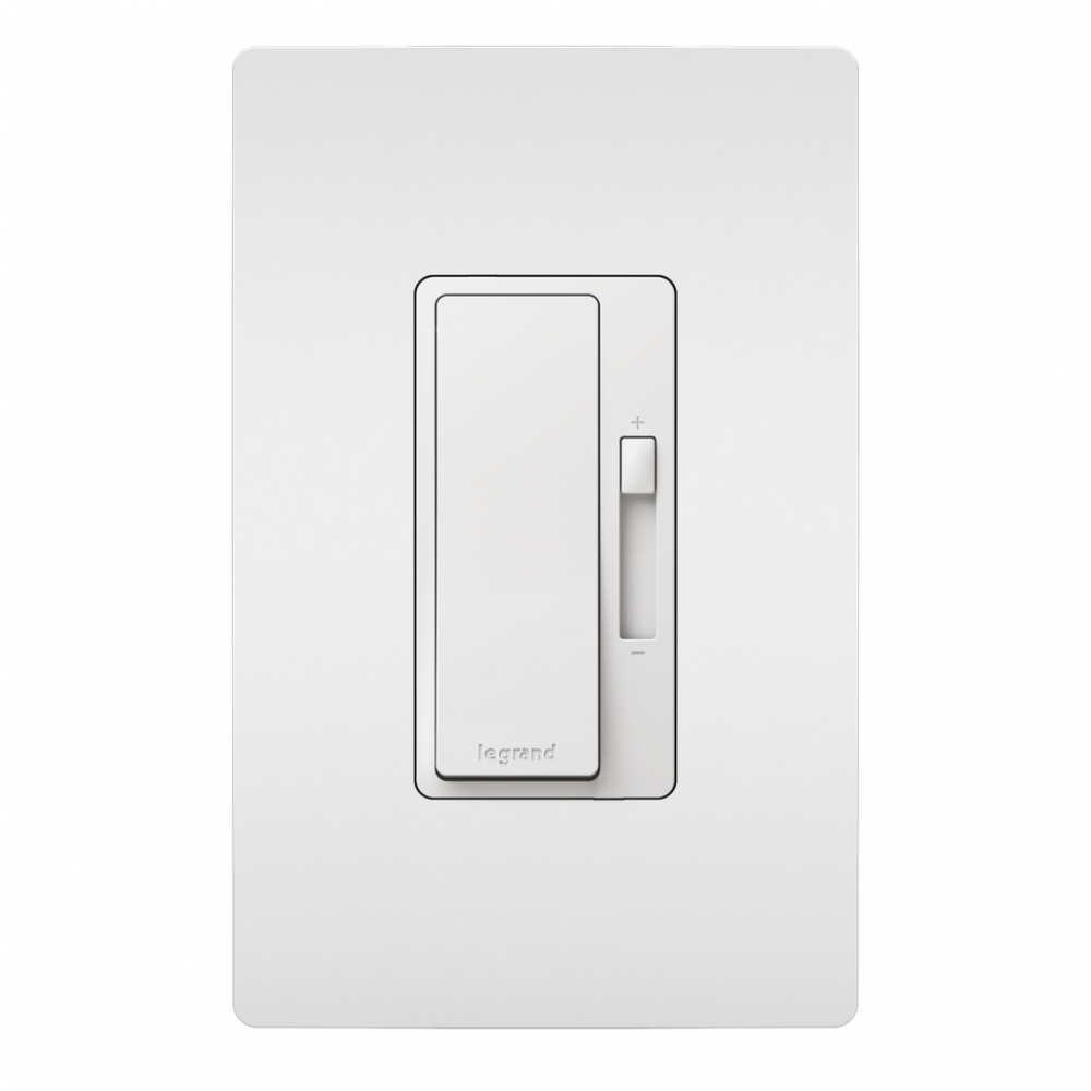 radiant® LED Advanced 150W Single Pole/3-Way Dimmer with Wall Plate, White