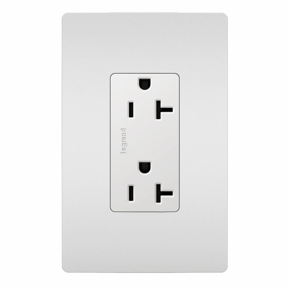 radiant? 20A 125V Tamper-Resistant Outlet, White (10 pack)