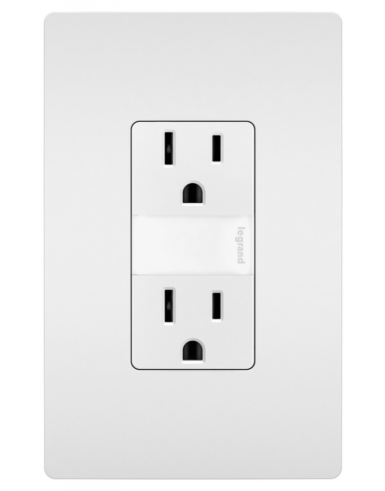 radiant® 15A Tamper-Resistant Outlet with Night Light