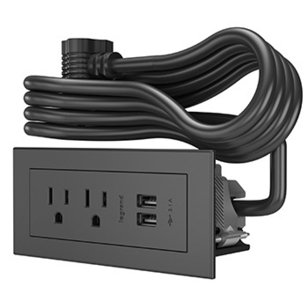 Furniture Power Basic Power Unit- Black