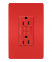 Legrand Radiant 1597RED - radiant? 15A Duplex Self-Test GFCI Receptacles with SafeLock? Protection, Red