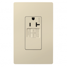 Legrand Radiant 2097TRSGLLA - radiant? Tamper-Resistant 20A Simplex Self-Test GFCI Receptacles with SafeLock? Protection, Light