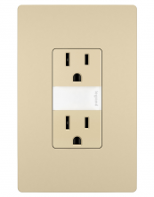 Legrand Radiant NTL885TRICC6 - radiant® 15A Tamper-Resistant Outlet with Night Light, Ivory (6 pack)